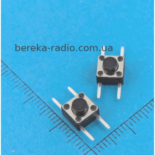 Тактова кнопка 4pin 6x6x5.0mm, KFC-A06P4-5.0, виводи горизонтально
