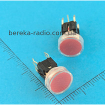 Кнопка TSL-A061-F, 4pin, без фіксації, червона