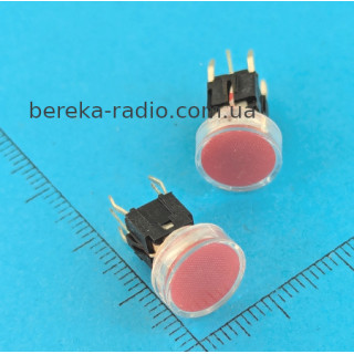 Кнопка TSL-A061-F, 4pin, без фіксації, червона
