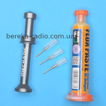 Флюс гель Mechanik MCN-UV10 безгалогеновий, 10ml + алюмінієвий штовхач