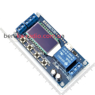 Реле часу програмоване цифрове XY-J02 з LCD екраном, 0.1сек - 999хв, Ucc=6-30V