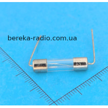 Запобіжник з виводами 5х20 0.5А/250V cкляний
