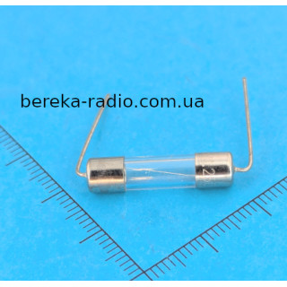 Запобіжник з виводами 5х20 0.5А/250V cкляний