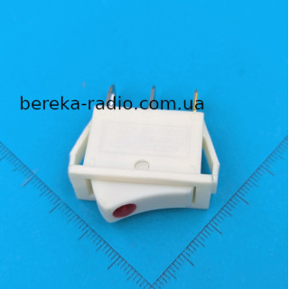 Перемикач клавішний KCD3, ON-OFF, 3 pin, 16A/250V, з підсвіткою