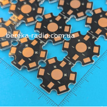 Радіатор для світлодіода 1-3W, 0.8x20mm, чорний, V2