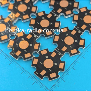 Радіатор для світлодіода 1-3W, 0.8x20mm, чорний, V2
