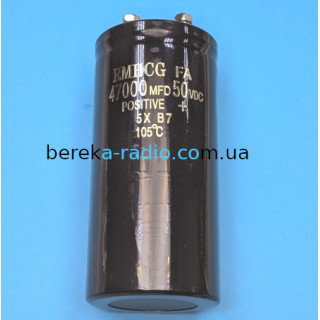 47000 mF 50V RMHCG /50x105/ 105* FA, на болт