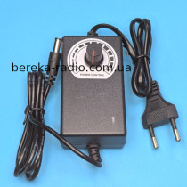 Блок живлення з регулюванням напруги 3-24V/1A, 5.5x2.5, model 032410