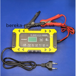 Зарядний пристрій FOXSUR FBC1206F (12V/6A), інтелектуальний зарядний пристрій