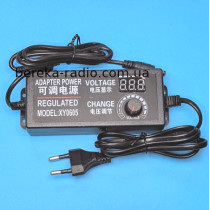 Блок живлення з регулюванням напруги 3-24V/3A, 5.5x2.5, з вольтметром, model  XY0605