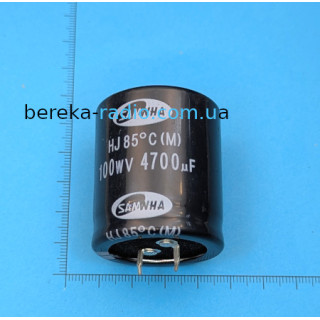 4700 mF 100V HJ mini /30x40/ 105*, SAMWHA, snap-in
