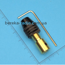 Патрон на вал 5.0mm з ключем (для сверл 0.3-3.4mm)