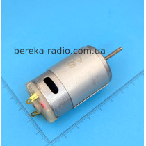 Двигун R390, 6-12V, 12V/4570PRM, вал 2х15mm, 46x30x30mm, вага  102 г