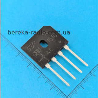 GBU1510 (15A, 1000V), вертикальний, SEP