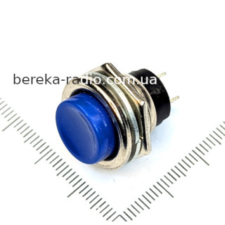 Кнопка Daier DS-212BU OFF-(ON), 12mm, 2 pin, 3A/220V, синя