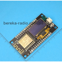 WI-FI модуль ESP8266, версія ESP-12F, OLED дисплей, 3.3V, СH340, micro USB