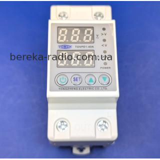 Реле напруги TOVPD1-40 TOMZN, 40A/230VAC (на DIN рейку)