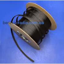 Обплетення кабельне Woer PET-08 (1/0.25x64), 6-13 мм, чорне, 100 м