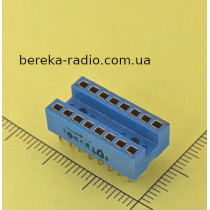 Панелька під мікросхему РС-16-1 позолота (СНГ)