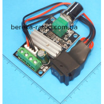 Регулятор обертів двигуна постійного струму Uin=6-28V, Imax=3A, 50x35x15mm, 0.05kW з перемикачем