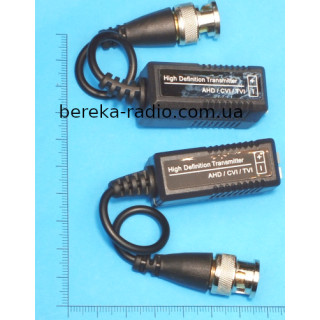 Відео балун для CCTV камер відеоспостереження, з кабелем, до 400м (комплект 2 шт)