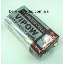 Батарея Крона 9V 6F22 6LR6 Greencell Vipov (BAT 0082)