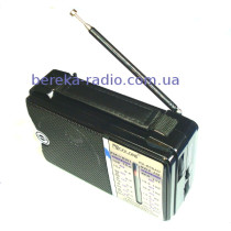 Радіо Golon RX-608 ACW(AM/FM/TV SW1-2, 3W, 220V, 2xR14), чорно-коричневе