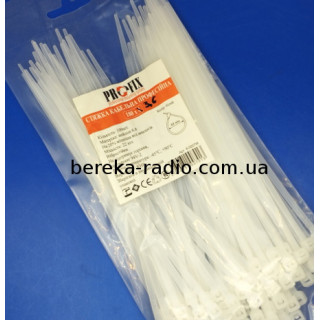 Стяжка 180x3.6mm біла ProFix (100 шт)