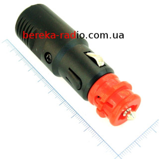 Штекер автоприкурювача з запобіжником під шнур, Daier (WTY0148)