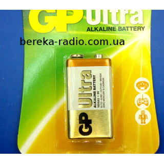 Батарея Крона 9V 6LF22 GP Ultra Alkaline 1604AU-U1, блістер